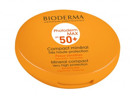 Bioderma Photoderm MAX Compact SPF 50+ Mineral Sunscreen Golden Tint Combination Oily Skin