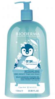 Bioderma Abcderm Gel Moussant Mild Cleansing Foaming Gel Baby Children 1000ml