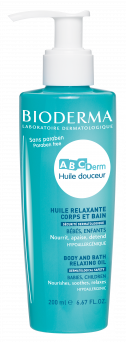Bioderma Abcderm Huile Douceur Relaxing and Nourishing Oil Body Massage and Bath