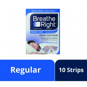 Breathe Right Nasal Strips- Regular, 10 Strips