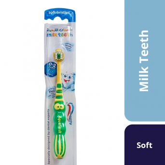 Aquafresh Milk Teeth Toothbrush for Kids 0-2 Years, Soft