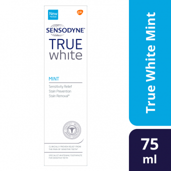 Sensodyne True White Mint Toothpaste, 75ml