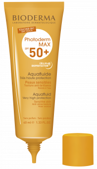 Bioderma Photoderm MAX Aquafluide SPF 50+ Dry touch mat finish sunscreen