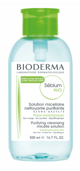 Bioderma Sebium H2O Purifying cleansing micellar water Make-up remover Combination to oily skin 500ml