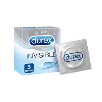 Durex Invisible Extra Thin Condom - Pack of 3