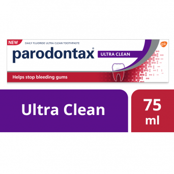 Parodontax Ultra Clean Toothpaste, for Bleeding Gums, 75ml