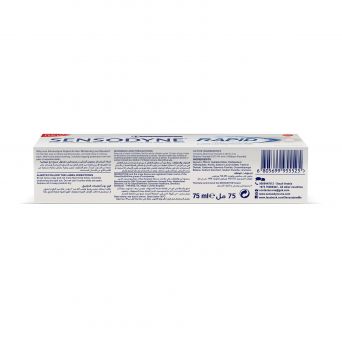 Sensodyne Rapid Action Whitening Toothpaste, 75 ml