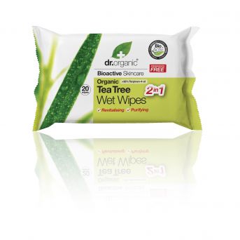 Dr Organic Tea Tree Wet Wipes