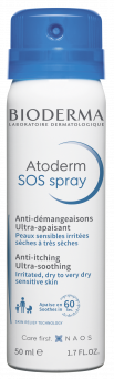 Bioderma Atoderm SOS spray Anti-itching ultra-soothing very dry sensitive skin 50ml