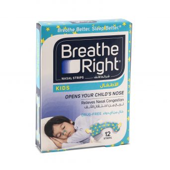 Breathe Right Nasal Strips- Kids, 12 Strips