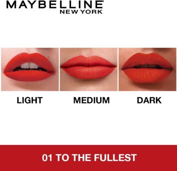 Maybelline New York Sensational Liquid Matte Lipstick, 01 To The Fullest