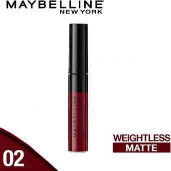 Maybelline New York Sensational Liquid Matte Lipstick, 02 Soft Wine