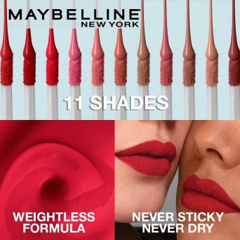 Maybelline Sensational Liquid Matte Lipstick 09 Truly Mlbb