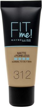 Maybelline New York Fit Me Matte & Poreless Foundation 312 Golden