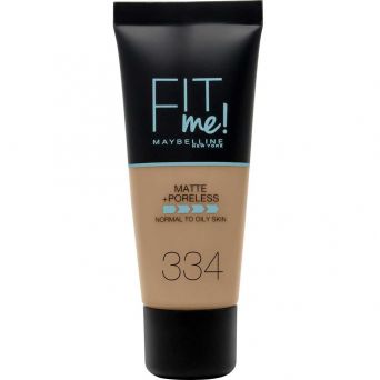 Maybelline New York Fit Me Matte & Poreless Foundation 334 Warm Tan