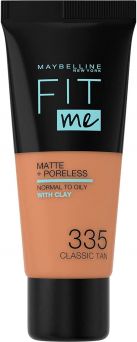 Maybelline New York Fit Me Matte & Poreless Foundation 335 Classic Tan