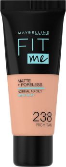 Maybelline New York Fit Me Matte & Poreless Foundation 238 Rich Tan