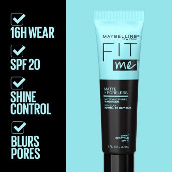 Maybelline Fit Me Matte + Poreless Matifying Primer Normal To Oily Skin Spf 20 30ml