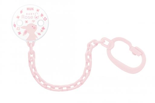 Nuk Soother Chain Baby Rose