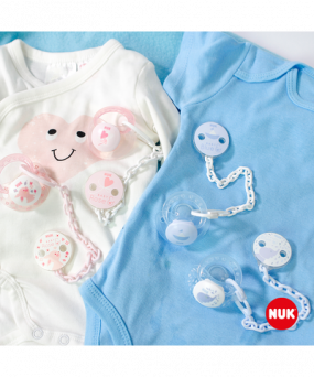 Nuk Soother Chain Baby Rose