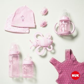 Nuk Soother Chain Baby Rose