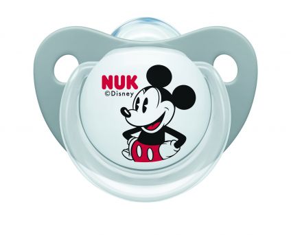 Nuk Disney Mickey Trendline Silcone Soother, 0-6M - 2's