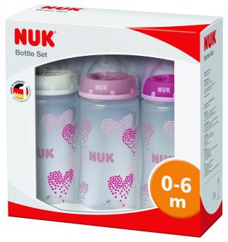 Nuk First Choice Plus Bottle - Set Girl