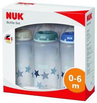 Nuk First Choice Plus Bottle - Set Boy