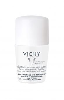 Vichy Deodorant 48H Soothing Anti-Perspirant Roll-On for Sensitive Skin 50ml