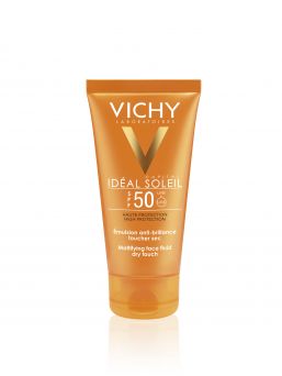 Vichy Ideal Soleil Mattifying Face Fluid Dry Touch Sun Protection for Combination to Oily Sensitive Skin SPF50 50ml