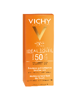 Vichy Ideal Soleil Mattifying Face Fluid Dry Touch Sun Protection for Combination to Oily Sensitive Skin SPF50 50ml
