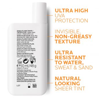 La Roche-Posay Anthelios Shaka Fluid Tinted SPF50+ Sun Protection for All Skin Types 50ml