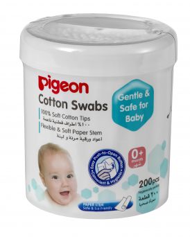 Pigeon Cotton Swabs Extra Thin Paper Stem 200's