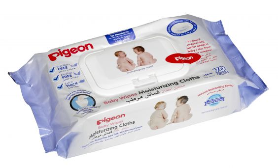 Pigeon Baby Wipes Moisturizing Cloths 70 Sheets