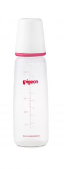 Pigeon Plastic Feeding Bottle 240ml (Transparent Cap)