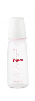 Pigeon Plastic Feeding Bottle 200ml (Transparent Cap)