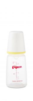 Pigeon Plastic Feeding Bottle 120ml (Transparent Cap)