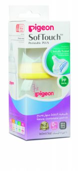 Pigeon Plastic Wide Neck Feeding Bottle 160ml