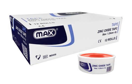Max Zinc Oxide Tape 1.25cm x 5y