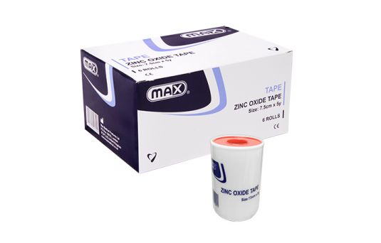 Max Zinc Oxide Tape 7.5cm x 5y