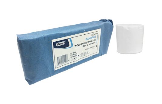 Max Gauze Bandage 2.5cm x 5m