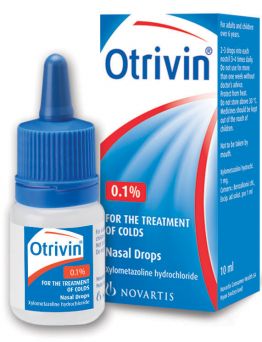Otrivin, Nasal Drops, 0.1%, 10ml