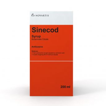 Sinecod Syrup, 0.15%, 200ml