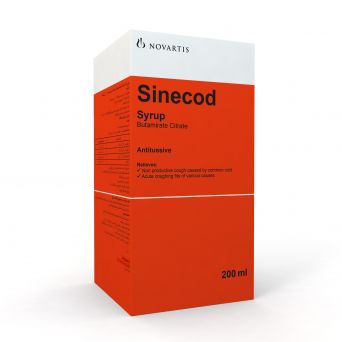 Sinecod Syrup, 0.15%, 200ml