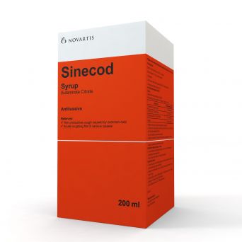 Sinecod Syrup, 0.15%, 200ml