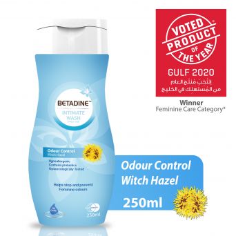 Betadine Intimate Wash Odour Control Hazel 250ml
