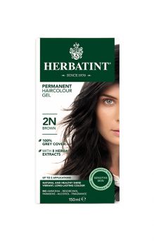 Herbatint Permanent Herbal Hair Colour Gel 2N Brown 135ml