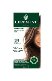 Herbatint Permanent Herbal Hair Colour Gel 5N Light Chestnut 135ml