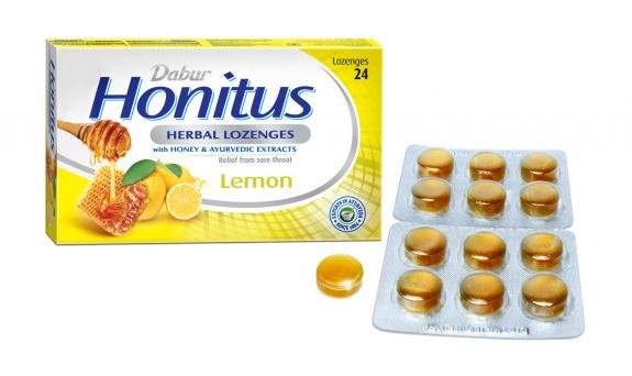 Dabur Honitus Herbal Lozenges Lemon
