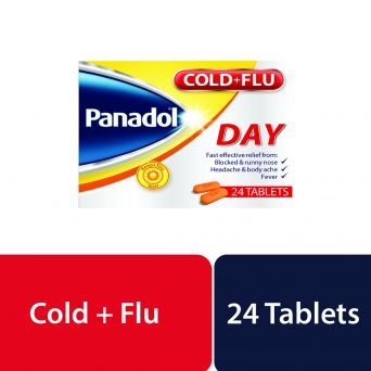 Panadol Cold + Flu Day, 24 Caplets